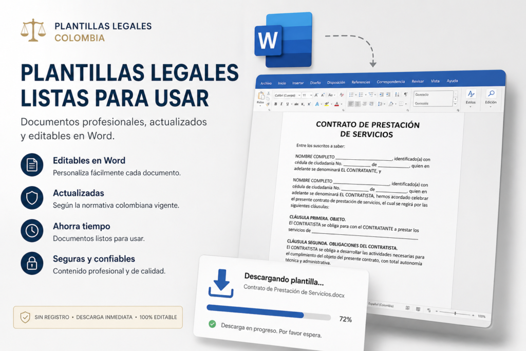 plantillas legales word descarga colombia